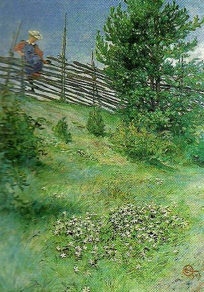 Carl Larsson flicka vid gardesgarden oil painting image